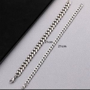 Men's Sterling Silver Plated 2pc Bracelet Set